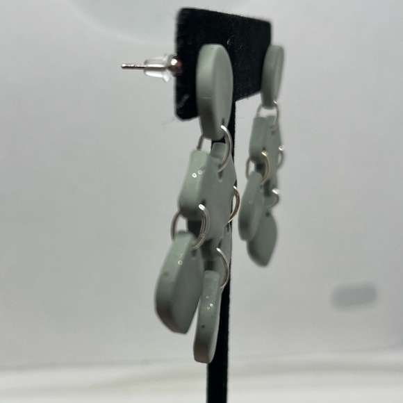 Handmade Clay Dangle Earrings - Picture 11 of 11